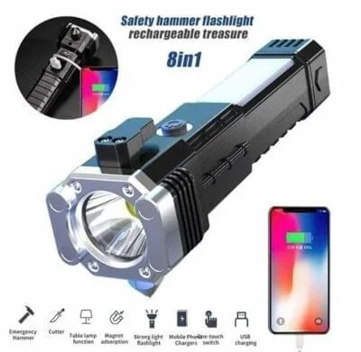 8 in 1 Rechargable Torch