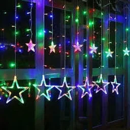 12 LED Star String Light Warm White 138 LEDs