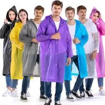 Heavy Quality Raincoat Reusable