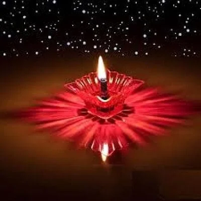 3D Reflective Diya Set of 12