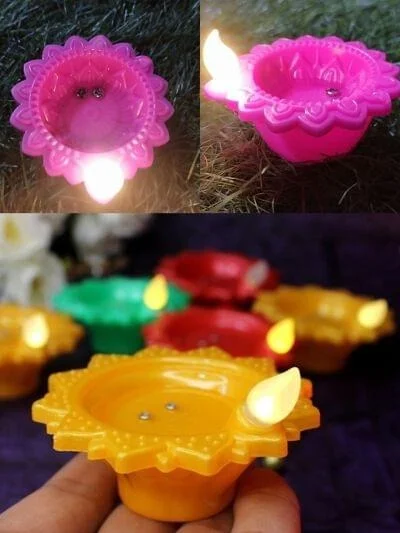 Water Sensor Colorful Diya
