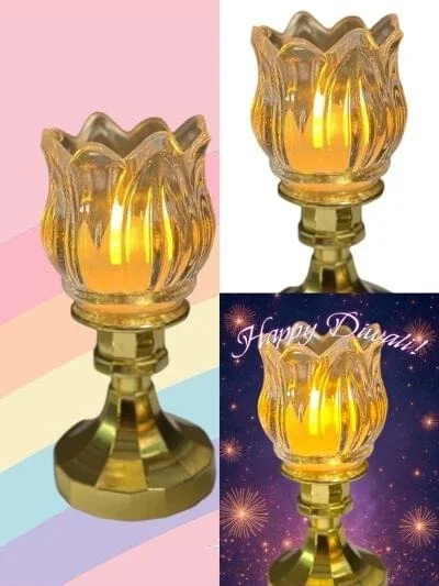 Crystal Lotus Lamp