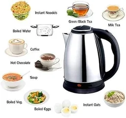 Scarlett Electric Kettle, Stainless Steel, 2.0 Litre Capacity