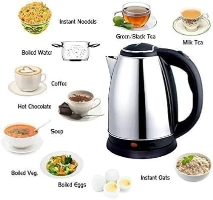 Scarlett Electric Kettle, Stainless Steel, 2.0 Litre Capacity