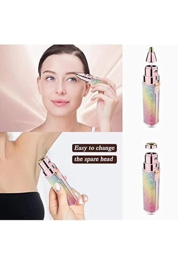 2 In 1 Eyebrow Remover and Face Hair Remover epilator Flawless for women Face, Lips, Nose, Hair Trimmer for & Women, Gift