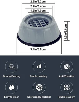 Anti Vibration Pads for Washing Machine Washing Machine Feet Pads Shock Absorber Noise Cancelling Washer Support