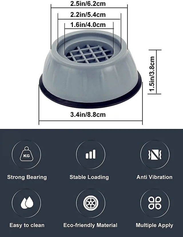 Anti Vibration Pads for Washing Machine Washing Machine Feet Pads Shock Absorber Noise Cancelling Washer Support