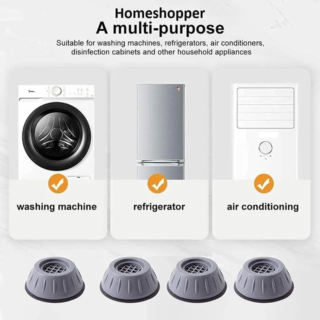 Anti Vibration Pads for Washing Machine Washing Machine Feet Pads Shock Absorber Noise Cancelling Washer Support