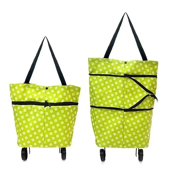 Click to see full view 2+ Shopping Trolley Wheel Folding Travel Luggage Bag Folding Shopping Trolley Bag Vegetable, Grocery, Shopping Trolley Carry Bag