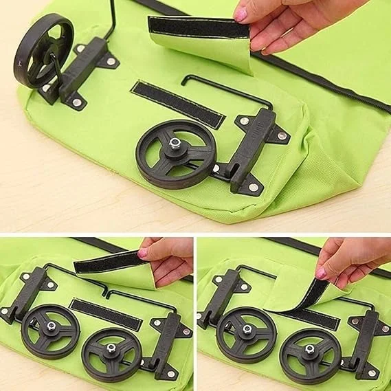 Click to see full view 2+ Shopping Trolley Wheel Folding Travel Luggage Bag Folding Shopping Trolley Bag Vegetable, Grocery, Shopping Trolley Carry Bag