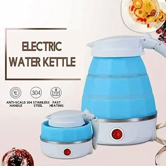 Electric Kettle, Hot Water Kettle, (600-Watt) Portable kettle for Travel, Foldable Kettle for Hot water/Tea kettle For instant Tea & Coffee Maker | kettle for office desk