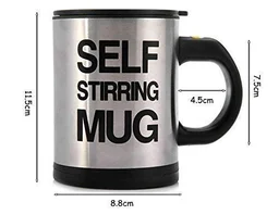 Self Stirring Mug Chocolate Coffee Shake Maker Cup Mixer Blender Shaker