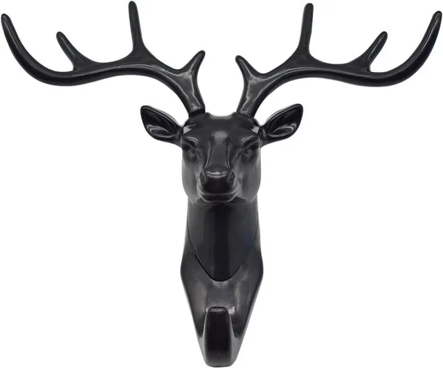 Deer Key Holder, Creative Deer Head Traceless Wall Hook