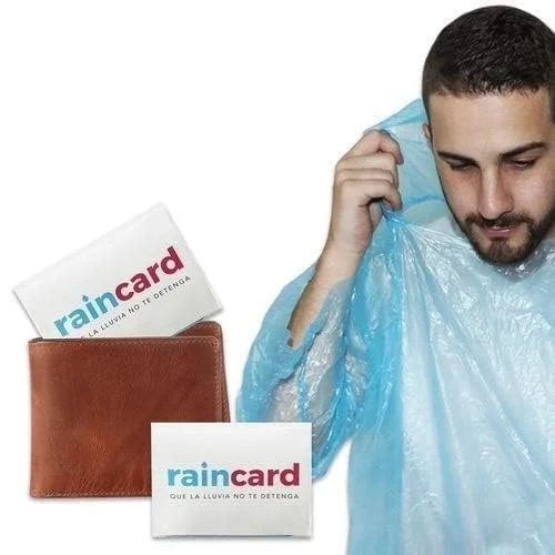 Rain Ponchos Raincoats for Adults Reusable, 2 Pcs Raincoats Ponchos Emergency for Women Men with Hood and Drawstring