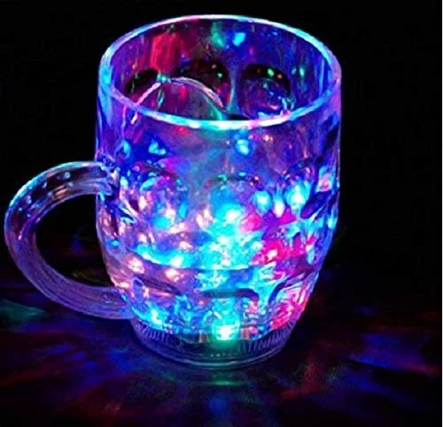 Rainbow Color Magic Cup LED Flashing 7 Color Changing Light.