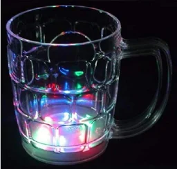 Rainbow Color Magic Cup LED Flashing 7 Color Changing Light.