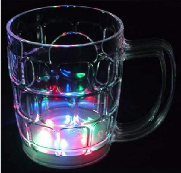 Rainbow Color Magic Cup LED Flashing 7 Color Changing Light.