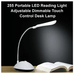Portable LED Reading Light Adjustable Dimmable Touch Control Desk Lamp