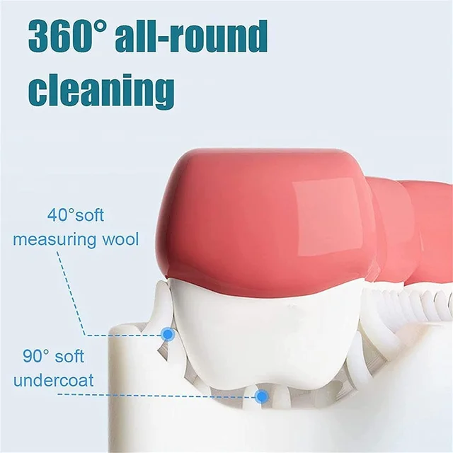 Kids Manual U Shape Toothbrushes Soft Silicone Children