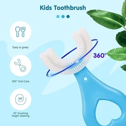 Kids Manual U Shape Toothbrushes Soft Silicone Children