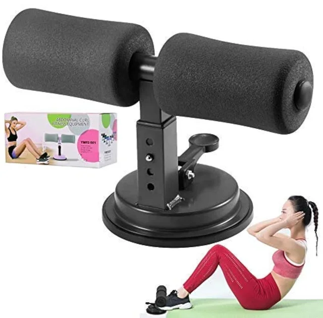 Sit-ups and Push-ups Assistant Device, Household Fitness Equipment for Abdominal Muscle Exercise Machine Portable Self Suction, Ab-Normal Gym Workout
