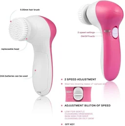 5 in 1 Face Facial Massage Machine Care & Cleansing Cleanser