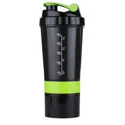 Spider Gym Shaker Bottle with 2 Storage Compartments for Protein Shake