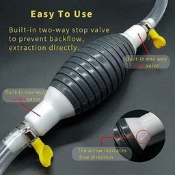 Fuel Transfer Pump Kit Tank Sucker Newest High Flow Hand Pump Portable Manual Car Bike Fuel Transfer Pump