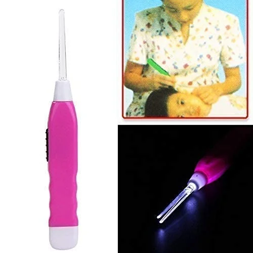 LED Flashlight Earpick for Ear wax remover and cleaner pack of 2