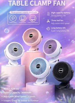 2 In 1 Clamp Fan