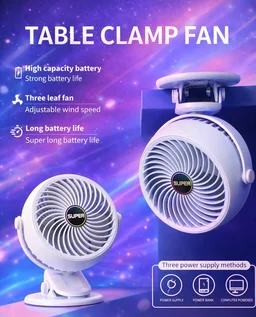 2 In 1 Clamp Fan