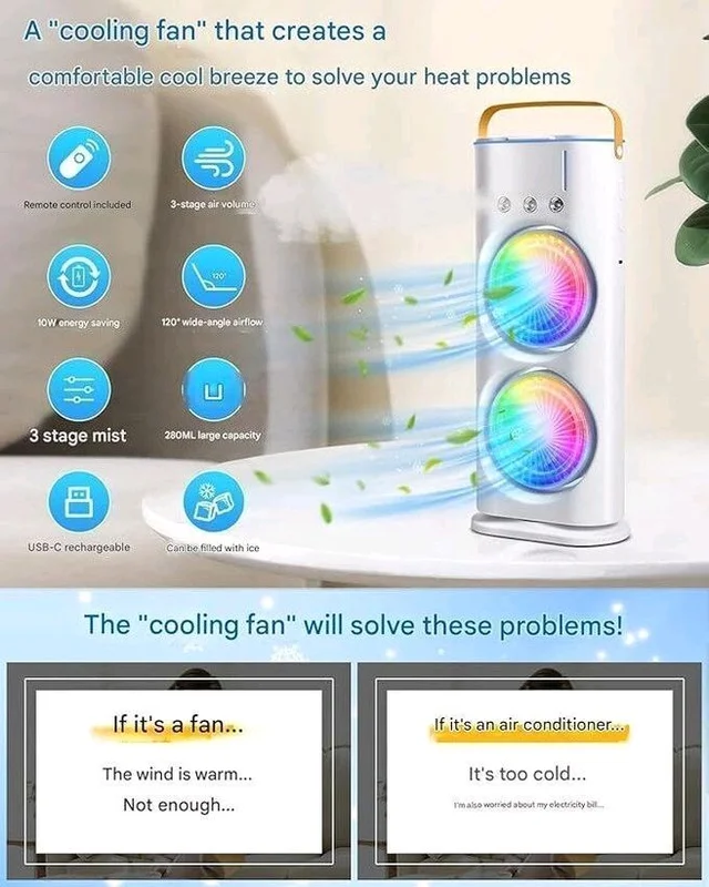 Double Ended Mist Fan