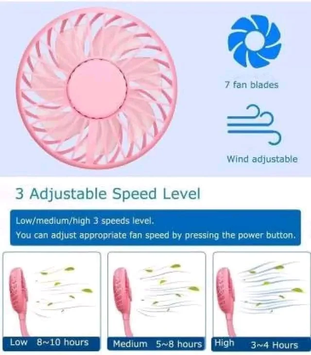 Hand Free Neck Fan