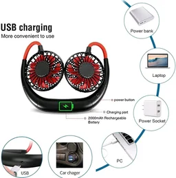 Hand Free Neck Fan