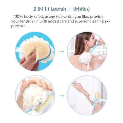 2 In 1 Loofah Brush