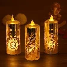 Golden Decorative Candle Light