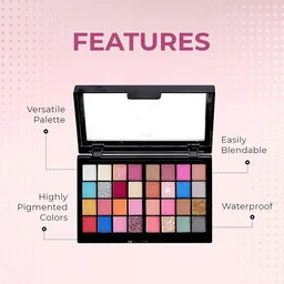 Makeup Kit with 32 Matte, Shimmer & Glitter Eyeshadows