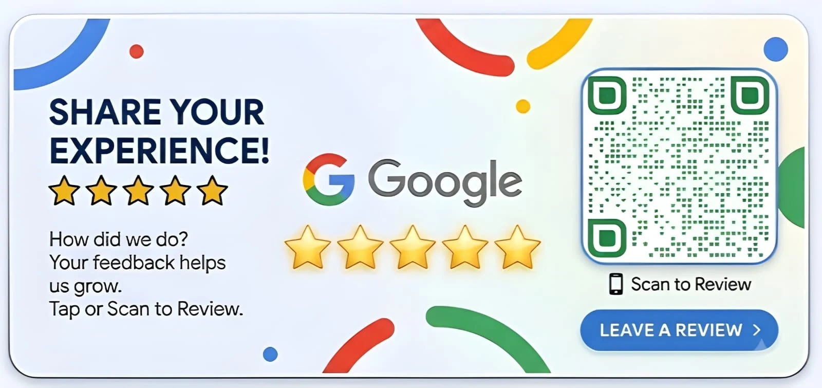 ​"Help us grow—share your feedback!"