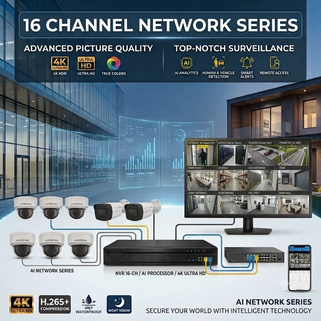 16 CHANNEL NETWORK SERIES AI NVR KIT