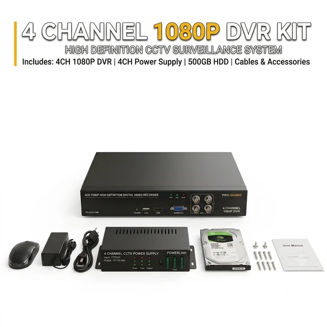 4 CHANNEL BUDGET SERIES DVR KIT