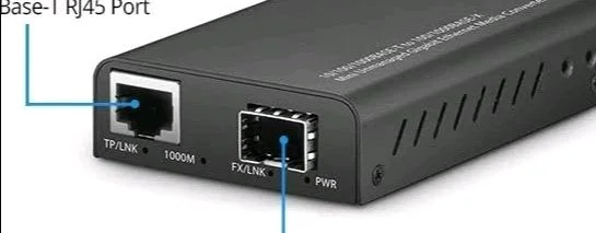 8U. FIBER TO LAN 1000M MEDIA CONVERTER 20KM ( PAIR)