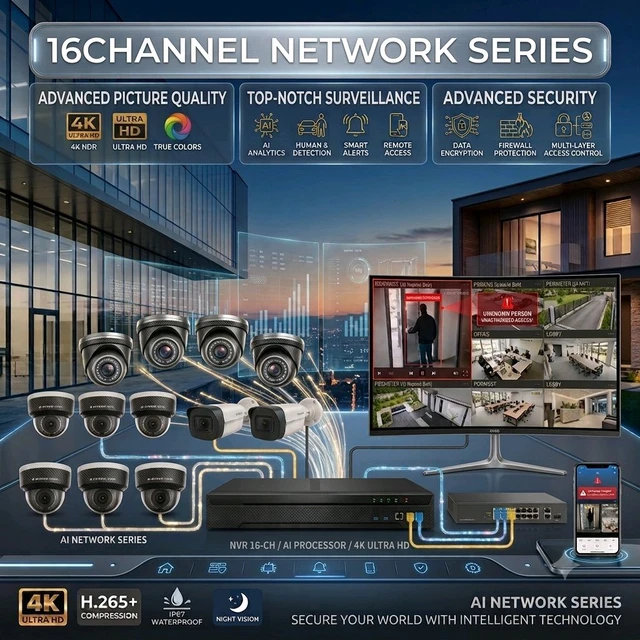 16 CHANNEL ADVANCE SECURITY NVR KIT