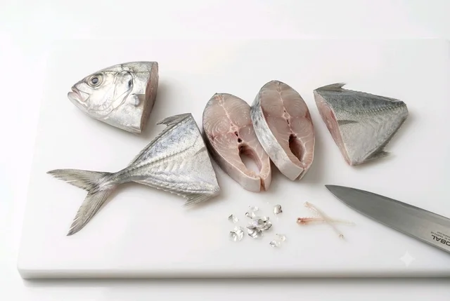 freshFin Kukari ( Cleaned & Cut) - Big, 500g, Cleaned & Cut pieces