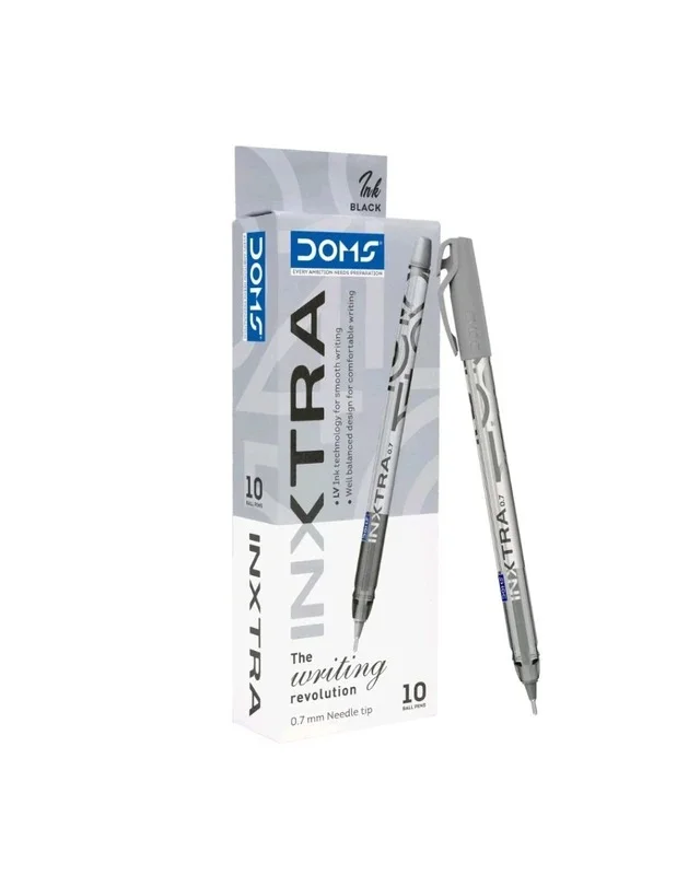 Doms Inxtra Ball Pen (10pc Pack) - Black