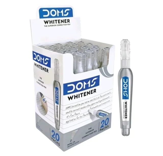 DOMS Whitener Pen – 3 ml  (Pack Of 20pc)