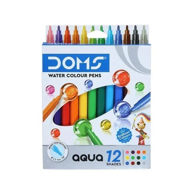 Doms Aqua Sketchpen 12 Shade 