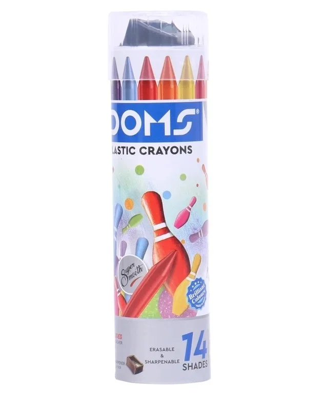 Doms Plastic Crayons 14 Shade 