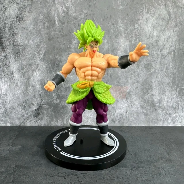 AweStuffs Dragonball Anime Broly Legendary Saiyan Large Action Figure Limited Edition (Green)