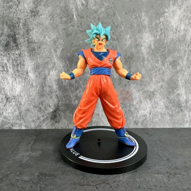 Goku Blue Super Saiyan Dragon Ball Super Action Figure, Dragon Ball Z Anime Collectible Toy Limited(Goku Blue)