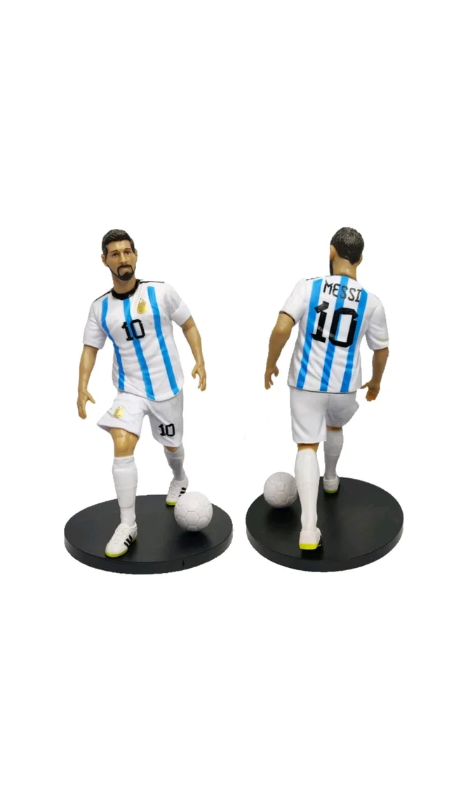 20cm Messi Action Figure Sports Football Collectible for
Fans Figurine Statue for Office Desk & Study Table Multicolour